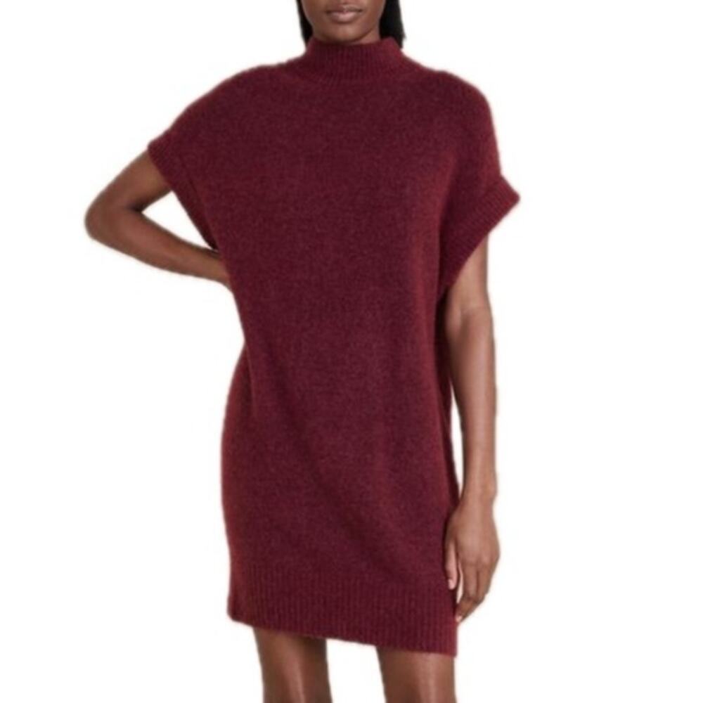 Women's Banana Republic Mock Neck Drop Shoulder Adi Alpaca Blend Sweater Dress